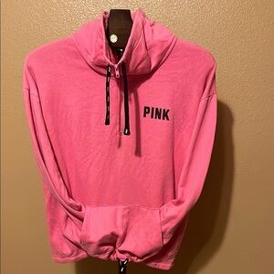 PINK Victoria's Secret Bright Pink Cowl Neck Sweater